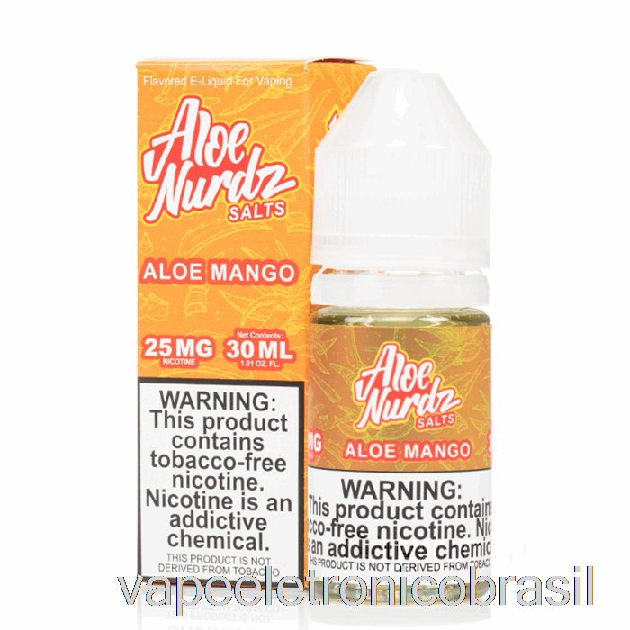 Vape Recarregável Aloe Manga - Sais Nurdz Nuvem - 30ml 50mg